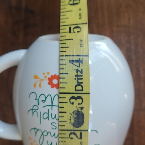 EUC Hallmark Inspirational Coffee Mug "Life with Friends" White/Green Coffee Cup - Picture 8 of 8